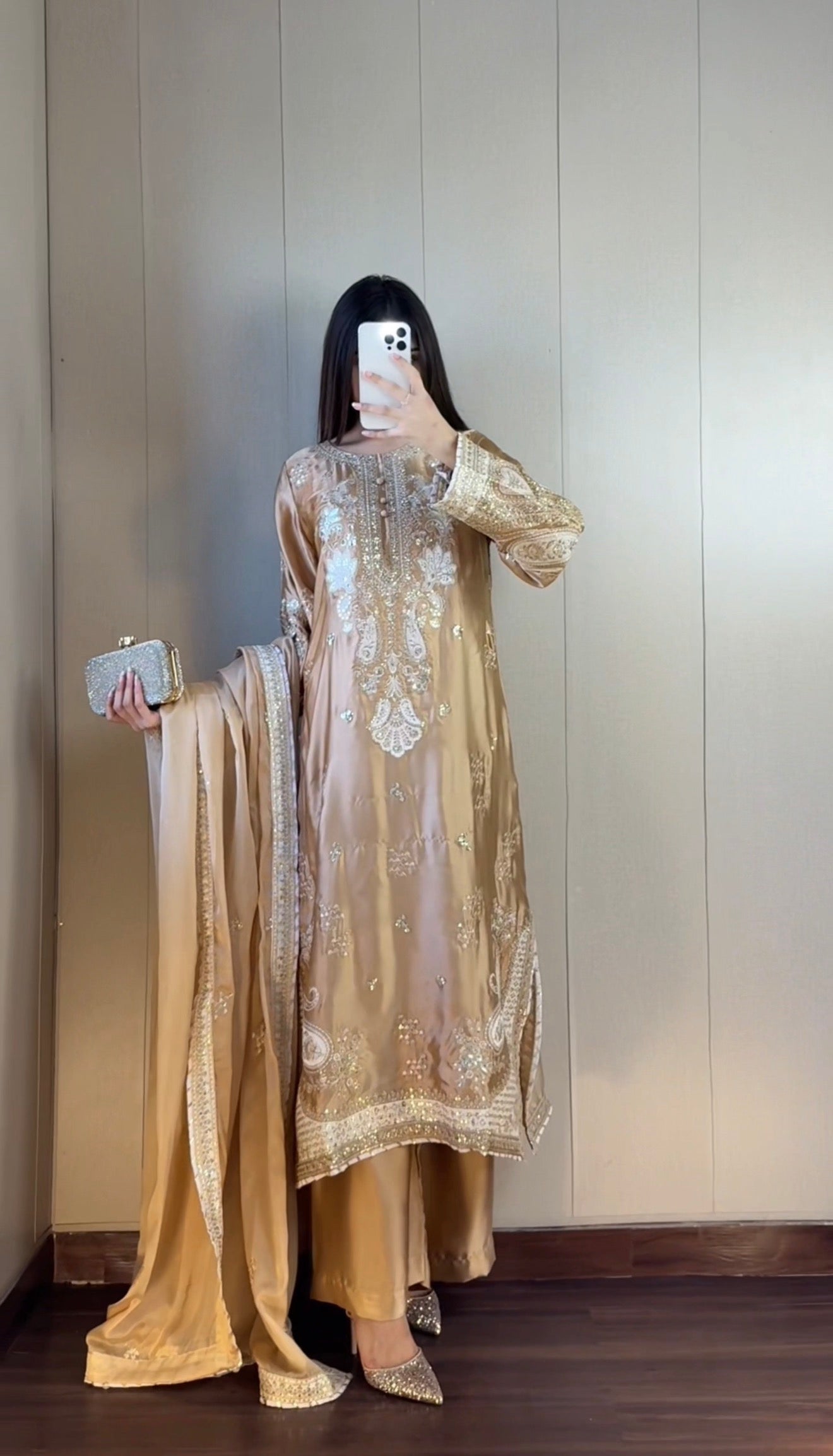 ETHNIC KAFTAN -  GOLDEN EMB