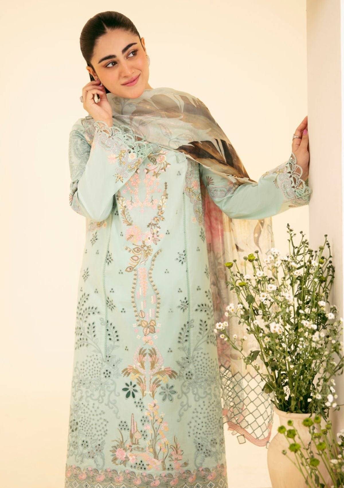 QALAMKAR LAWN Qline pastels