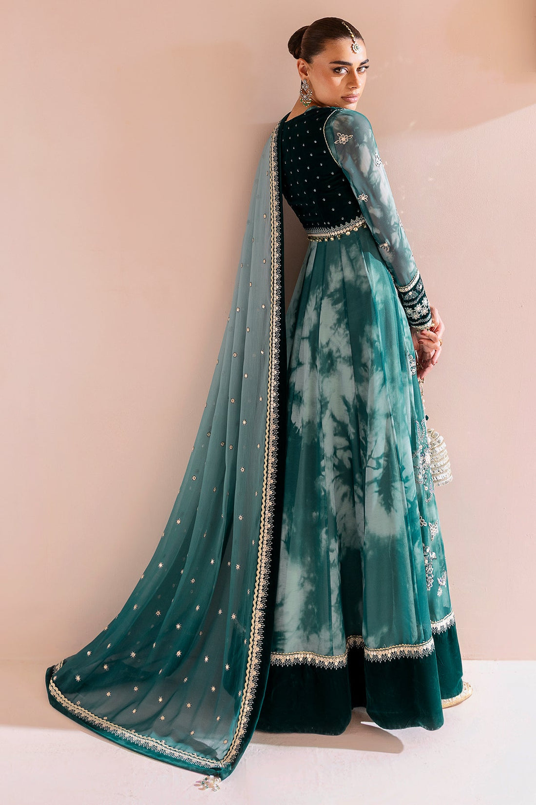 JAZMIN - COAT MAXI SEAGREEN