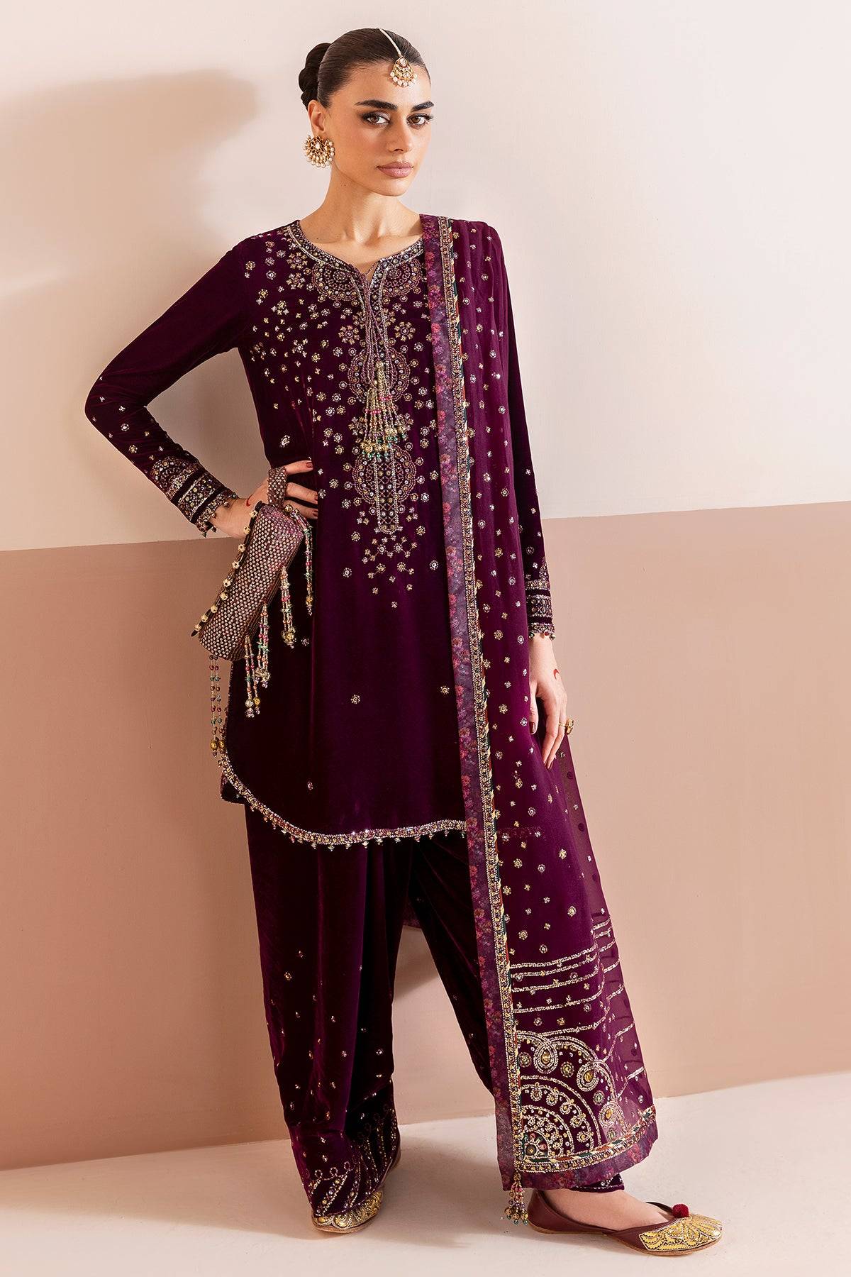 JAZMIN VELVET - DARK Purples