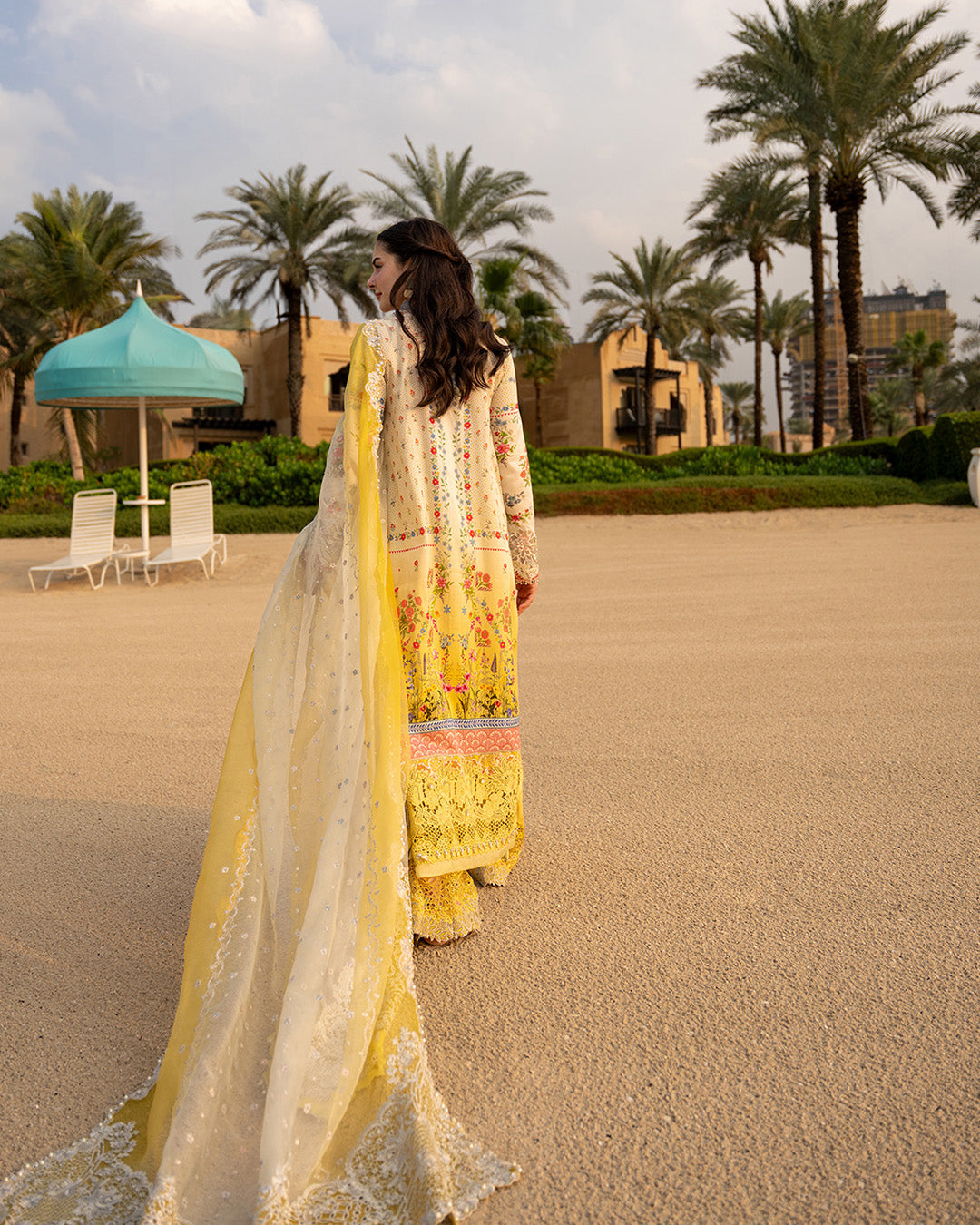 Faiza Saqlain Lawn - sun flower