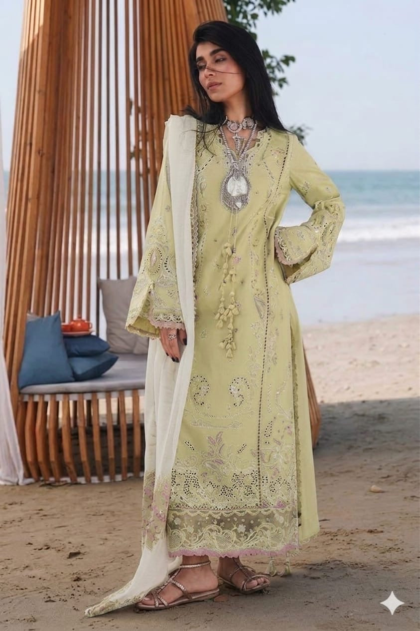 Qalamkar buttery lawn