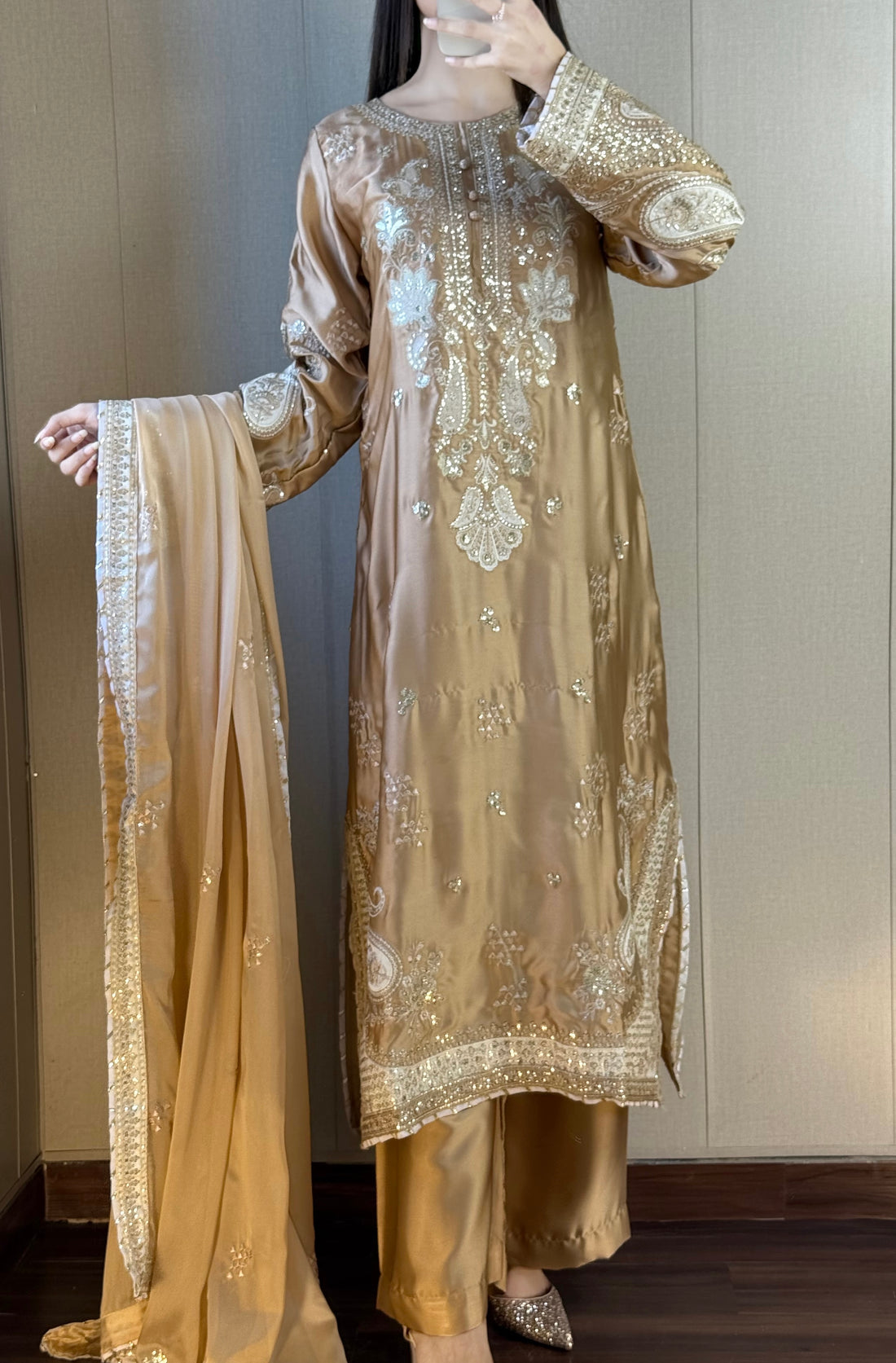 ETHNIC KAFTAN -  GOLDEN EMB