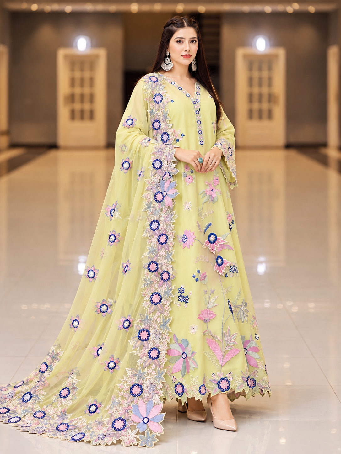 Kaftan - lemon blooms