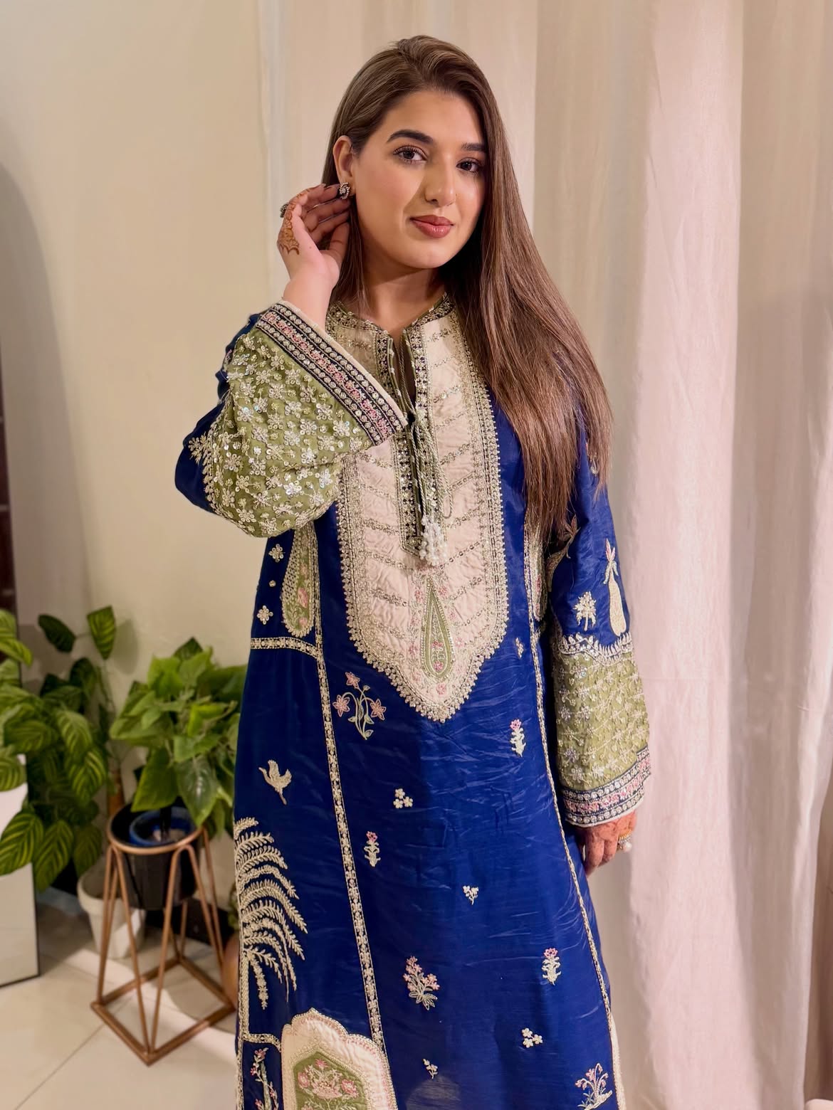 Ethnc kaftan - Royal blue