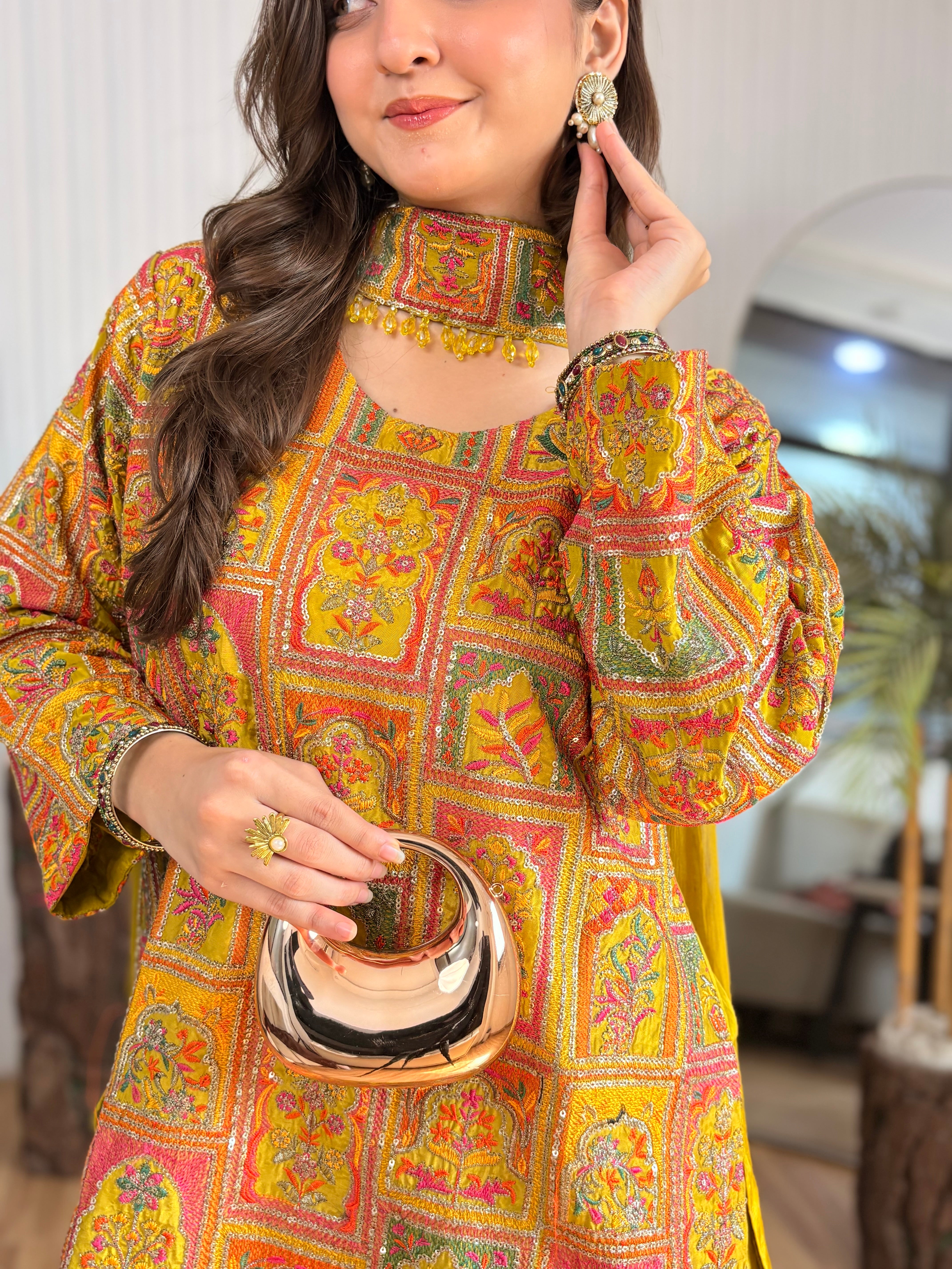 Dhani - Geometric Silk ready to wear