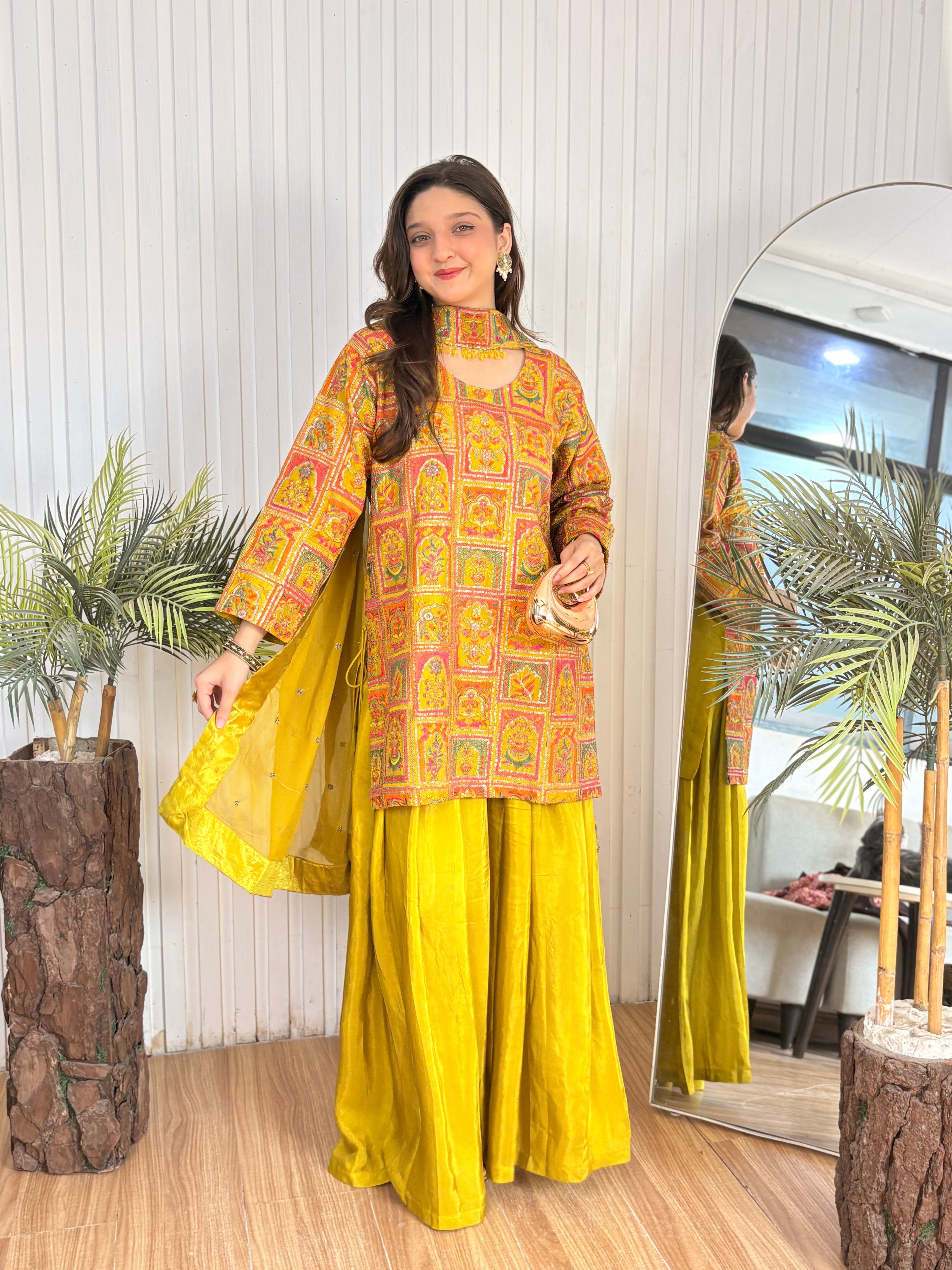 Dhani - Geometric Silk ready to wear