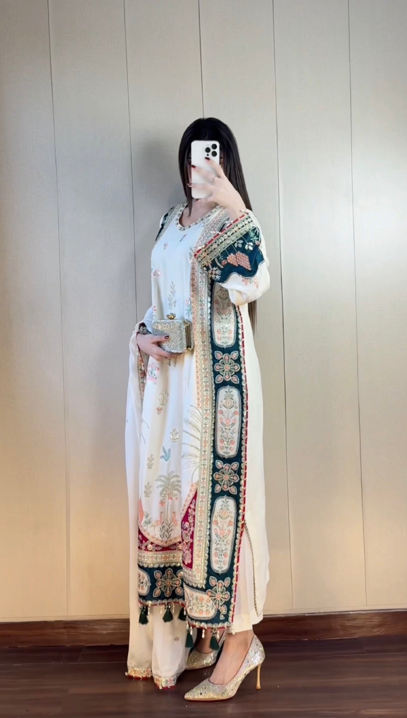 ETHNIC KAFTAN - beige READY TO WEAR