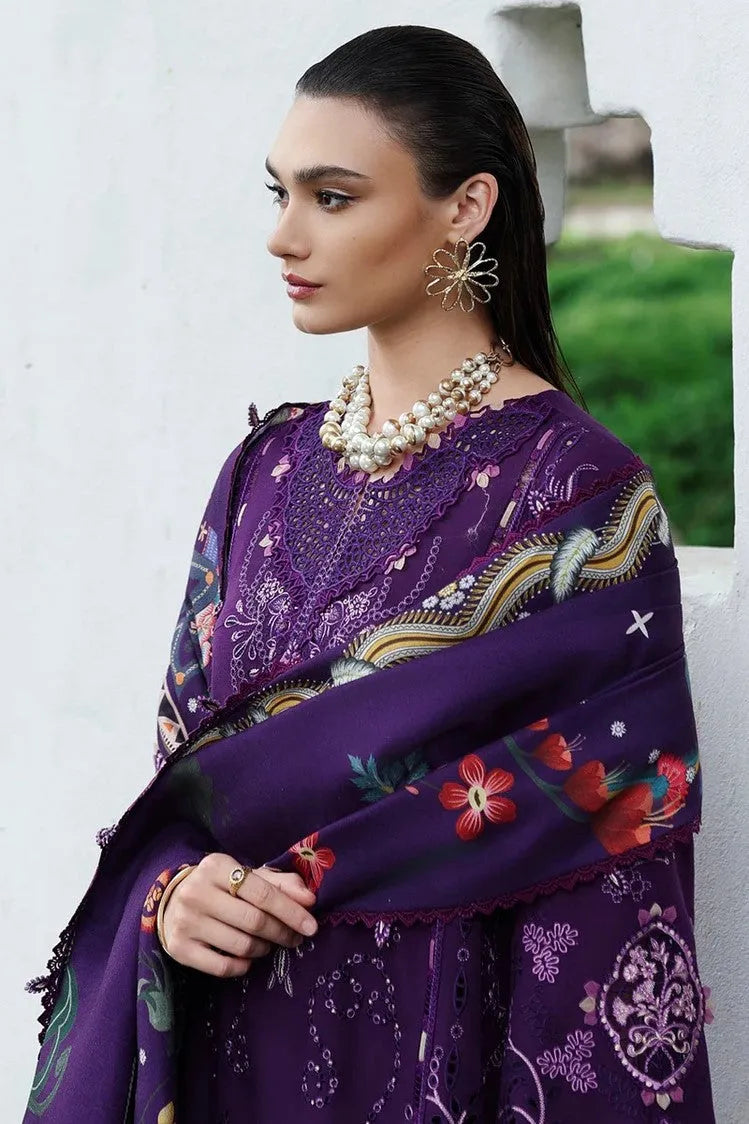 Qalamkar Qline - 10purple lawn