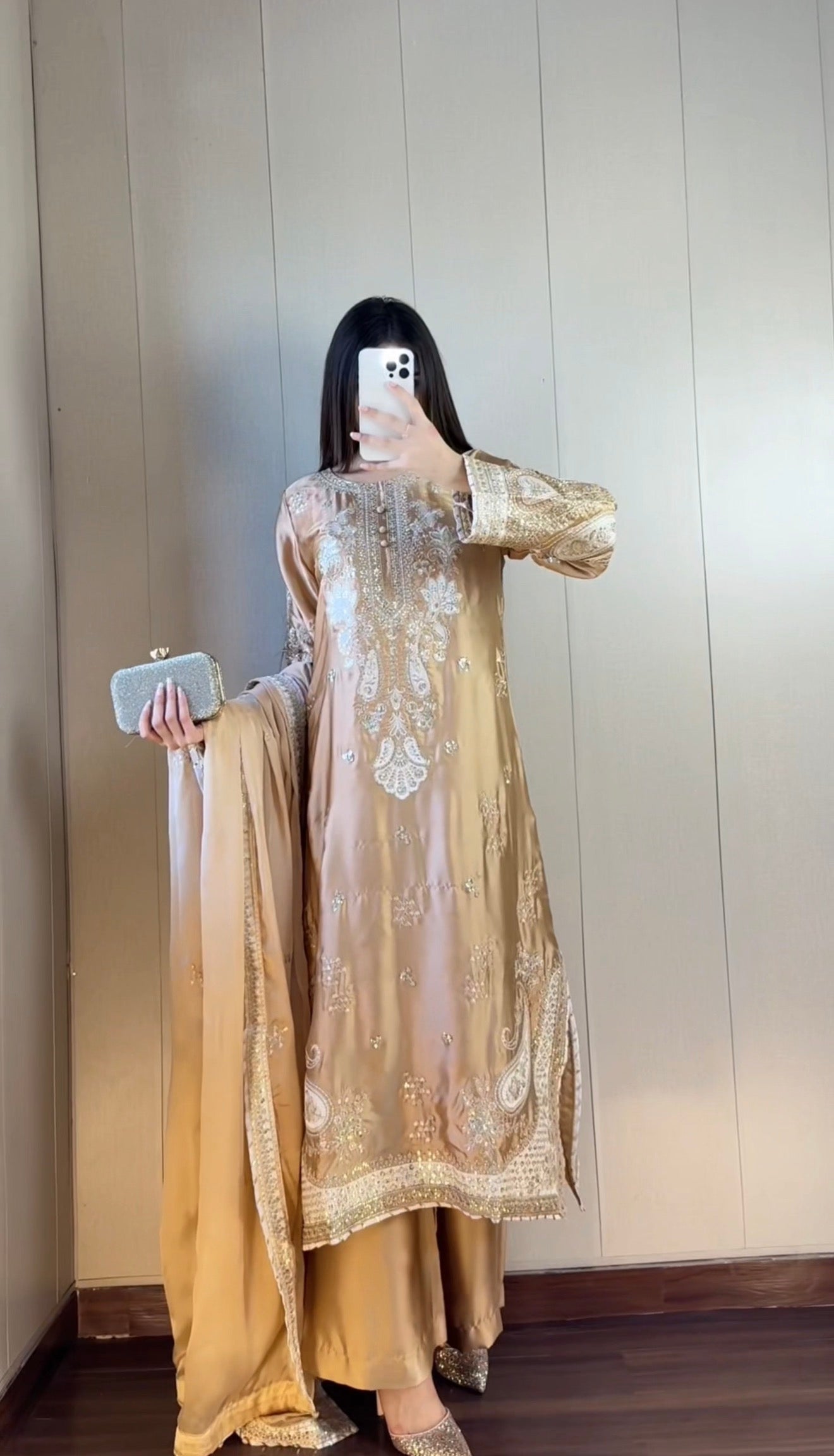 ETHNIC KAFTAN -  GOLDEN EMB
