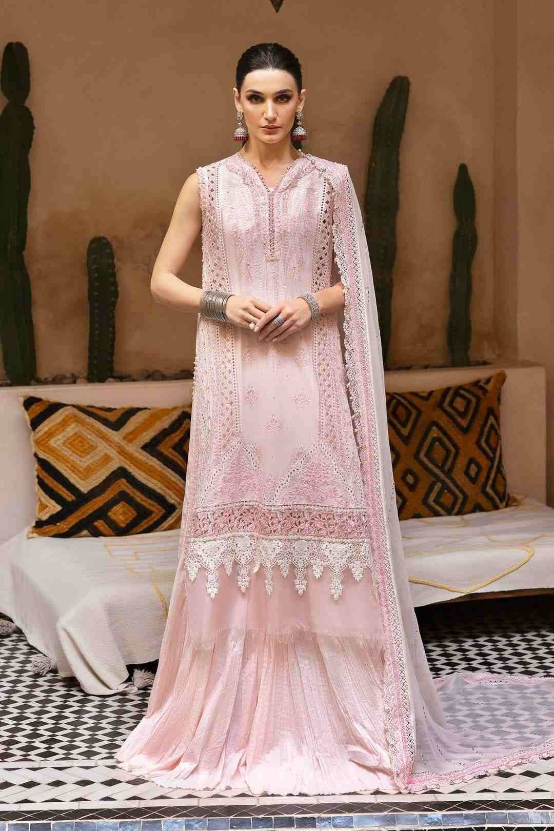 M.B lawn - Pink Palm