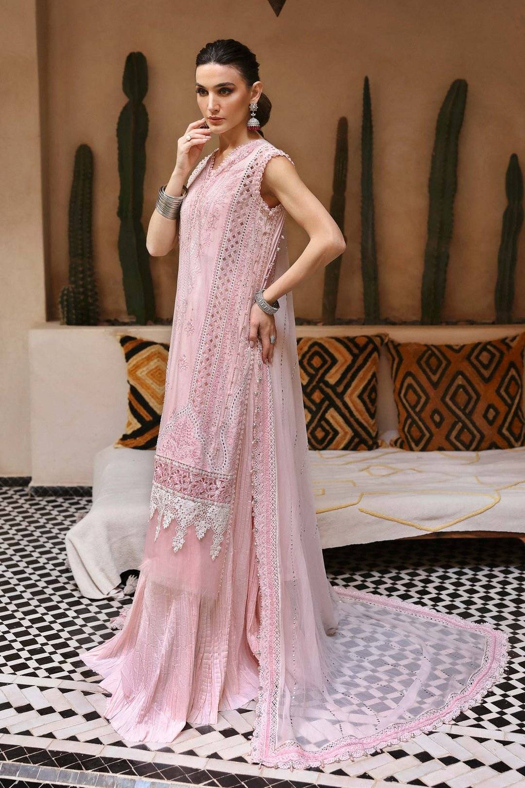 M.B lawn - Pink Palm