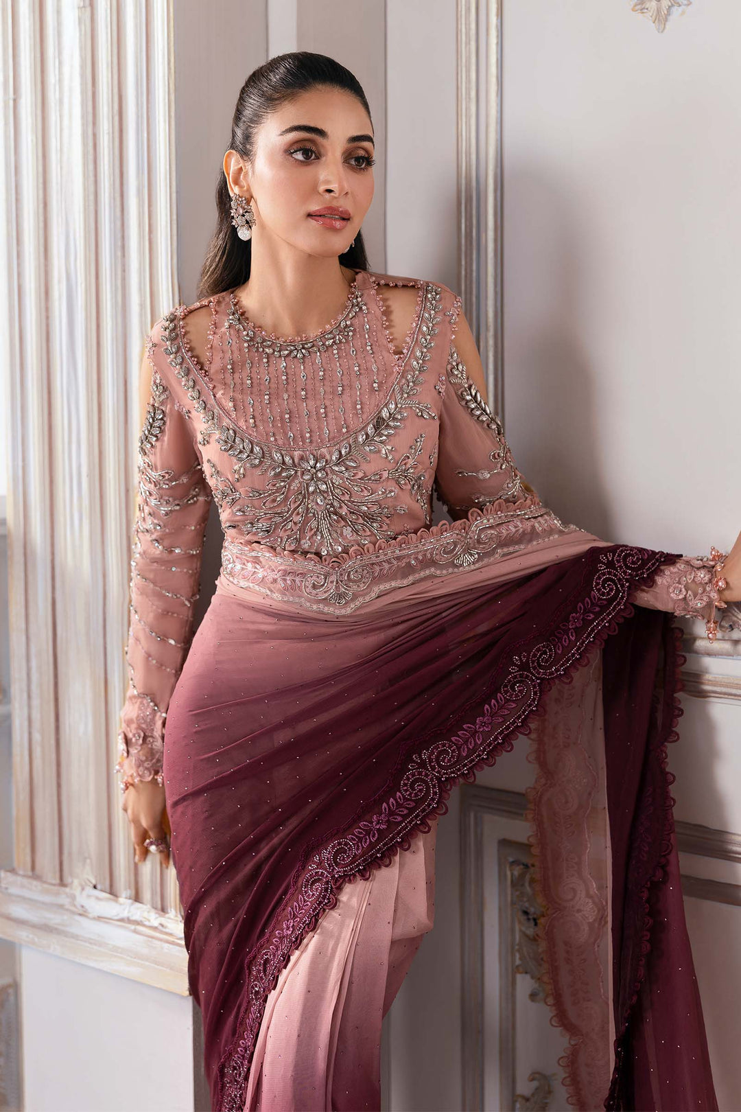 M.BE SAREE- CHIFFON HUE