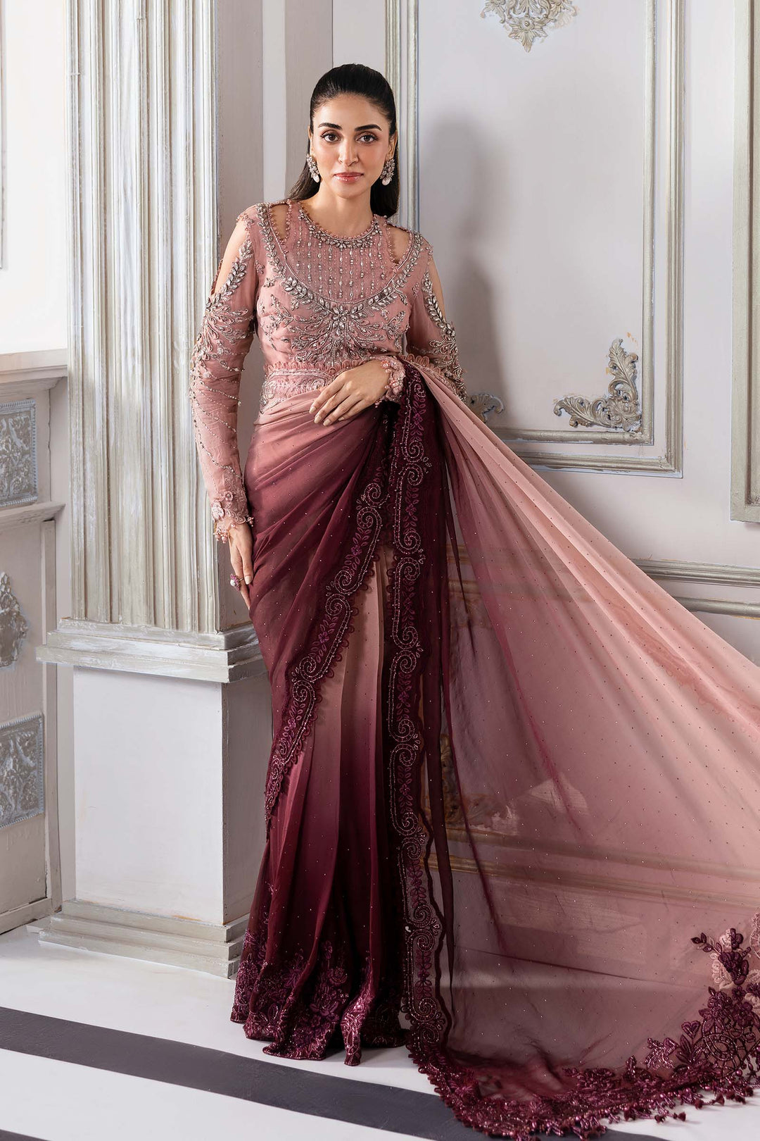 M.BE SAREE- CHIFFON HUE