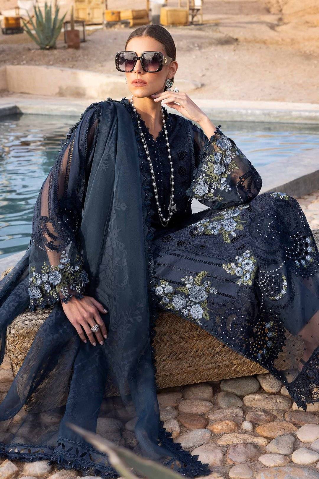 M.B LUXE LAWN ( MOROCO BLUE)