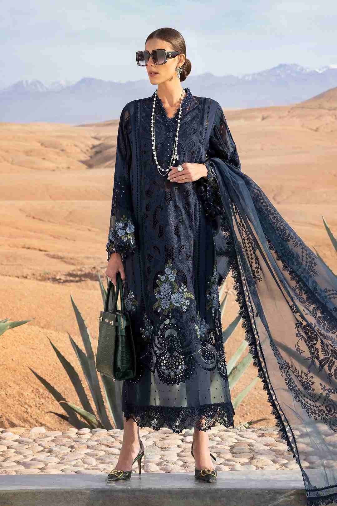 M.B LUXE LAWN ( MOROCO BLUE)