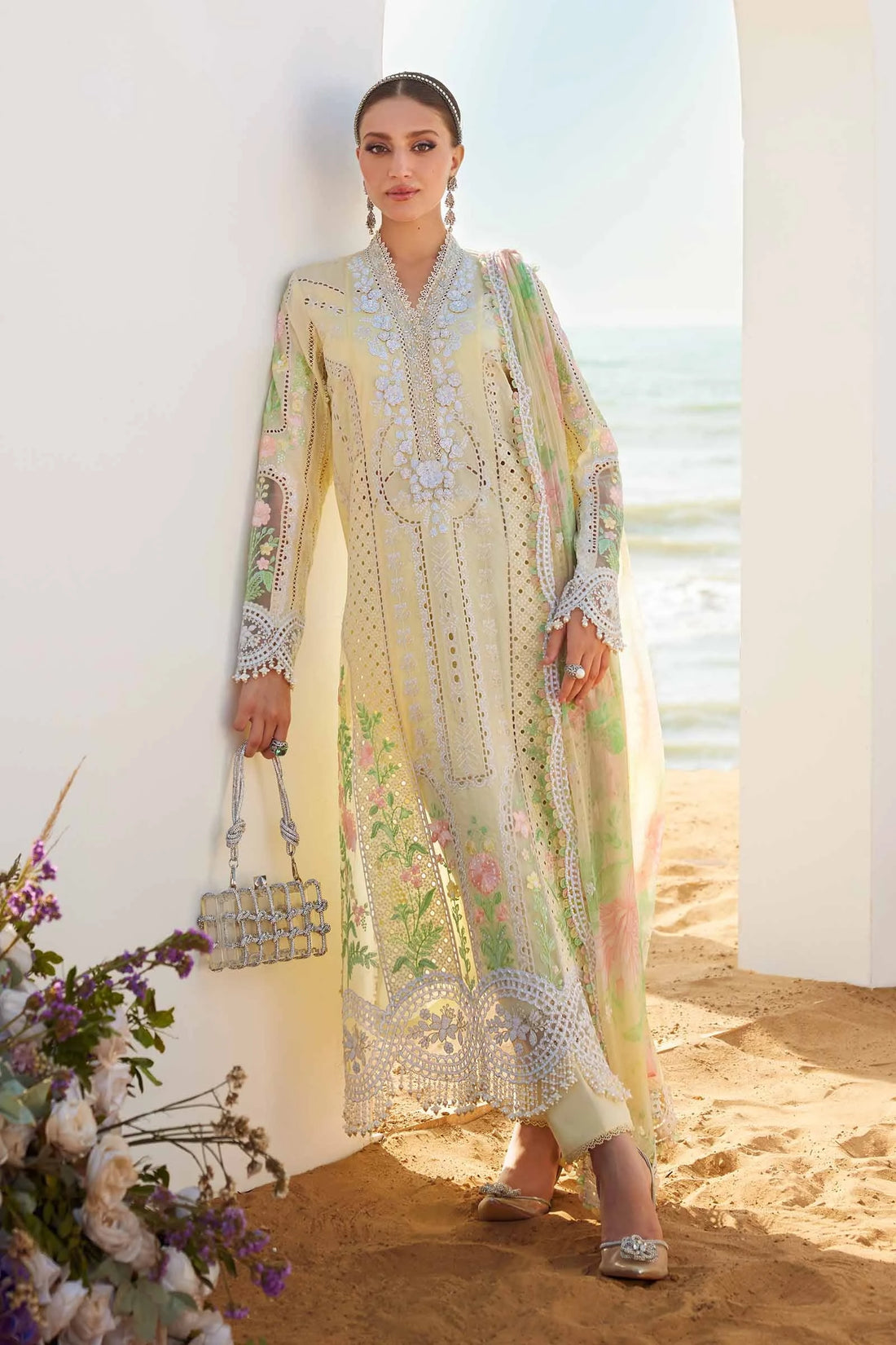 Mb Lawn | lemon cream lawn