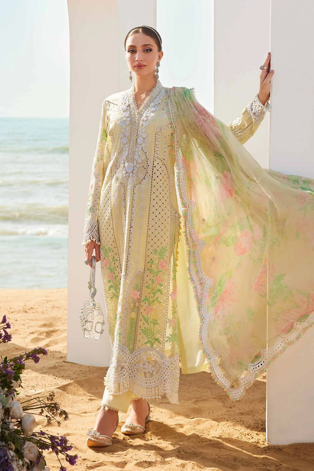Mb Lawn | lemon cream lawn