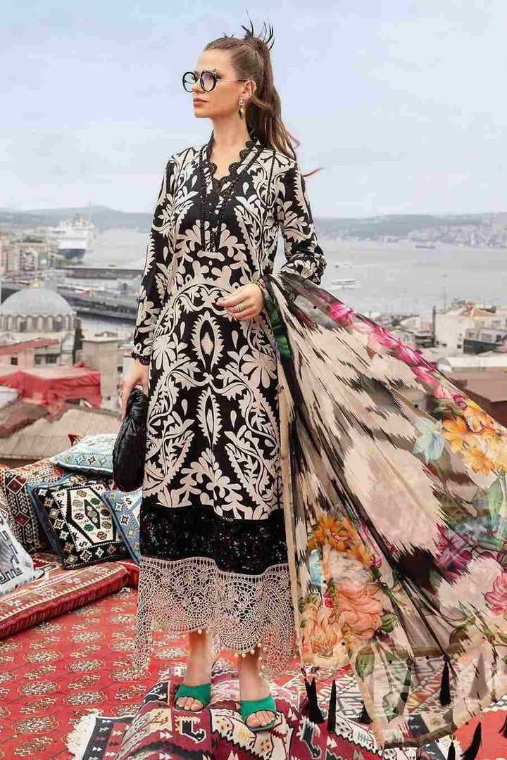 MPRINTS LAWN - 7B Black beige