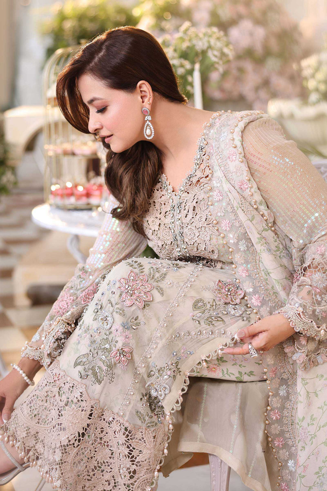 MariaB - Chiffons 26 - Peach flowy