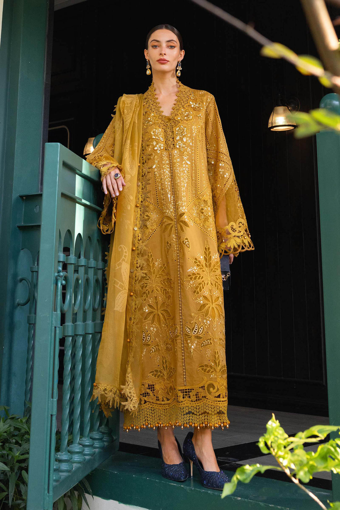 Maria.B Lawn - Mustard D-07