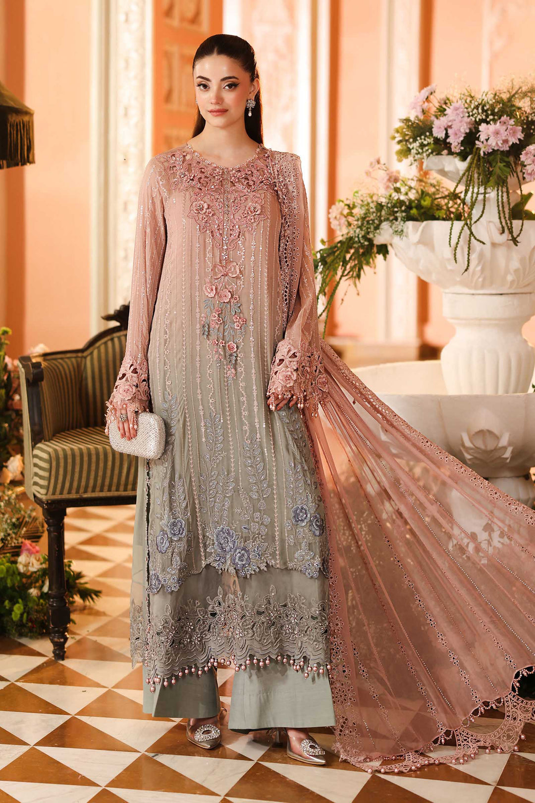 Formals - Maria B - Royale Tea Affair - Chiffons 26