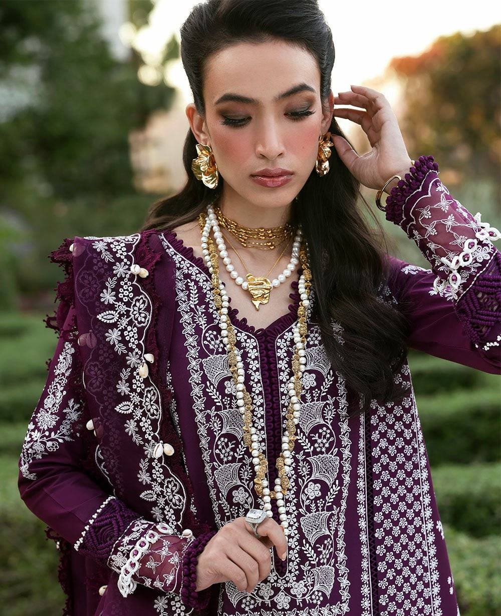 Republic womens wear - plum LAWN