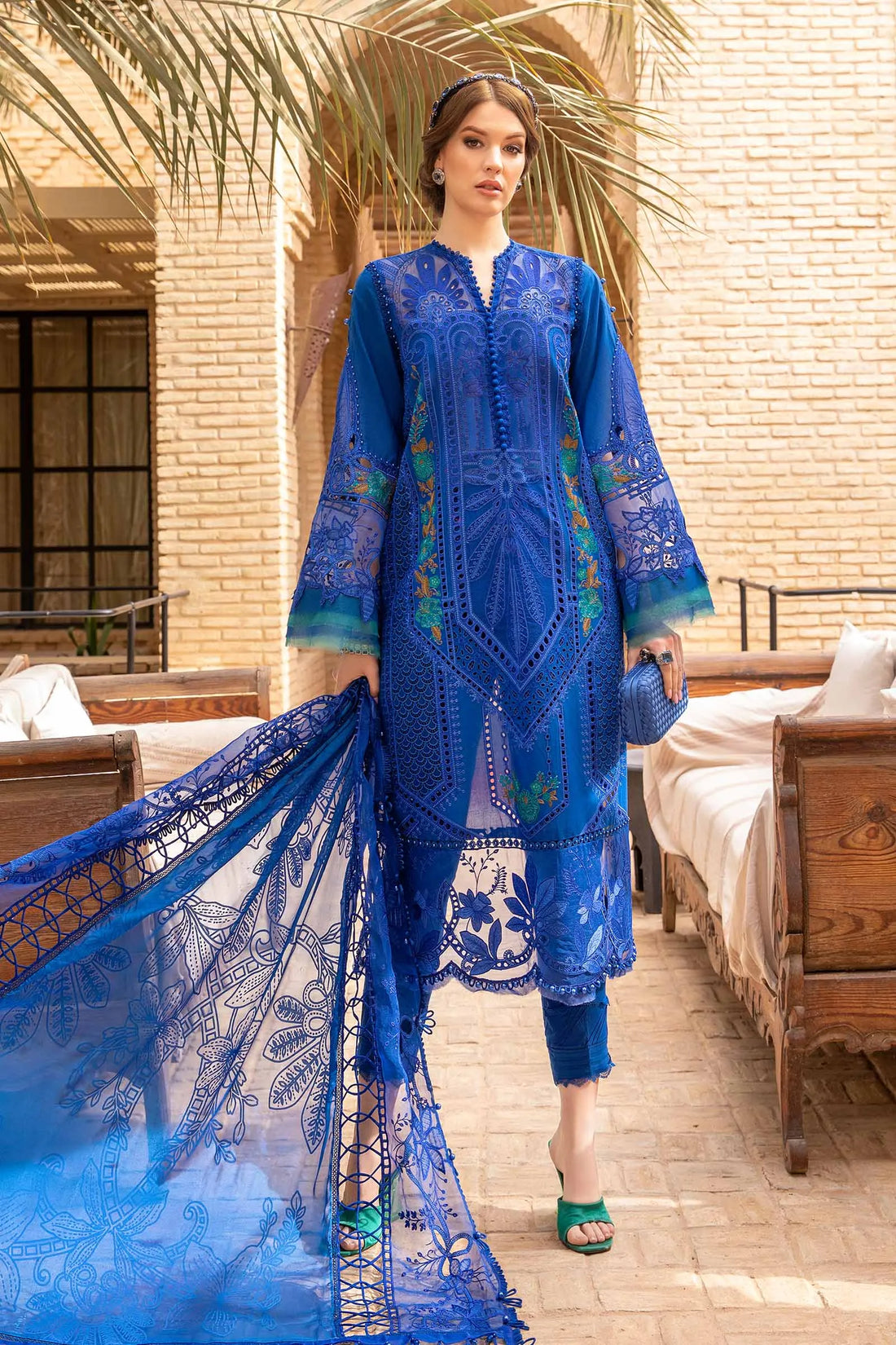 Mariab | Cobalt Blue Lawn