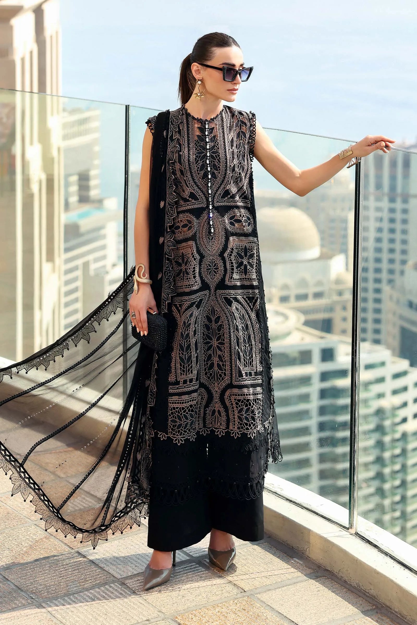 M.B Lawn | monochrome brass