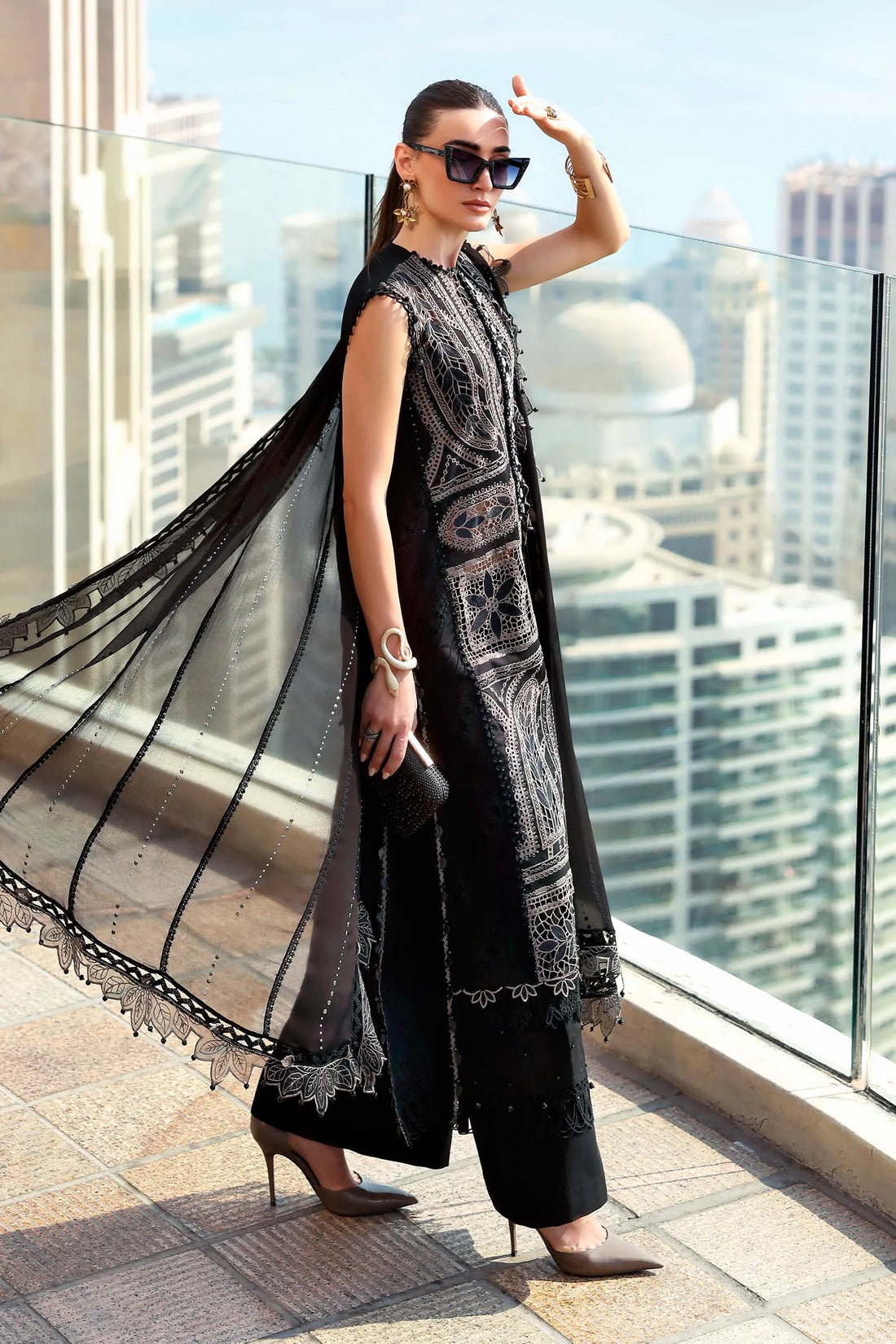 M.B Lawn | monochrome brass