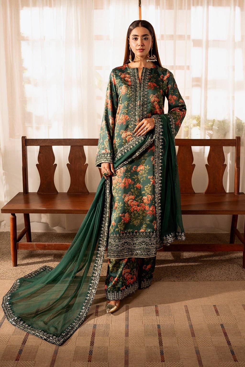 SHEENORA - Deep Green SILK