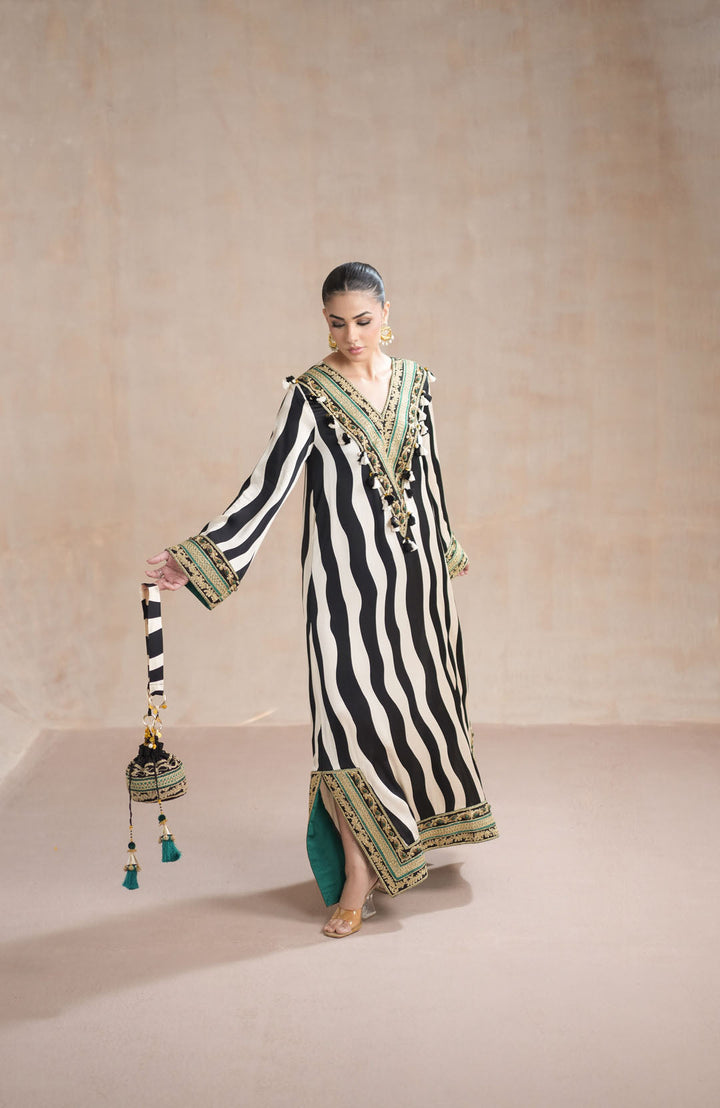 KAFTAAN - staple marble green