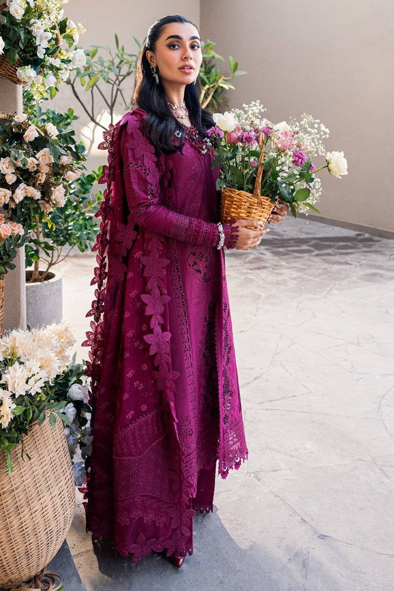 QALAMKAR VOILET LAWN 25