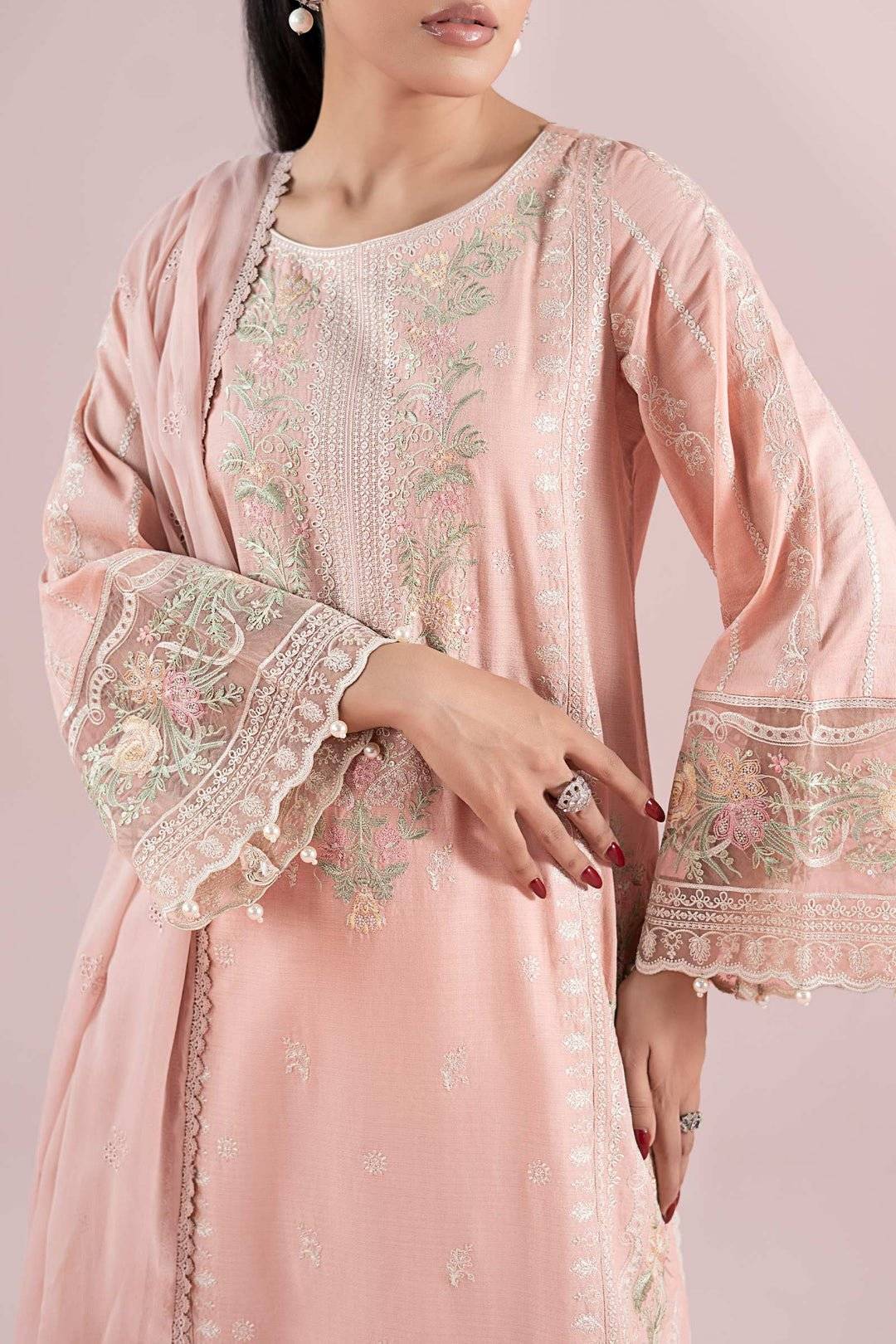 MARIA.B lawn - Dobby peach