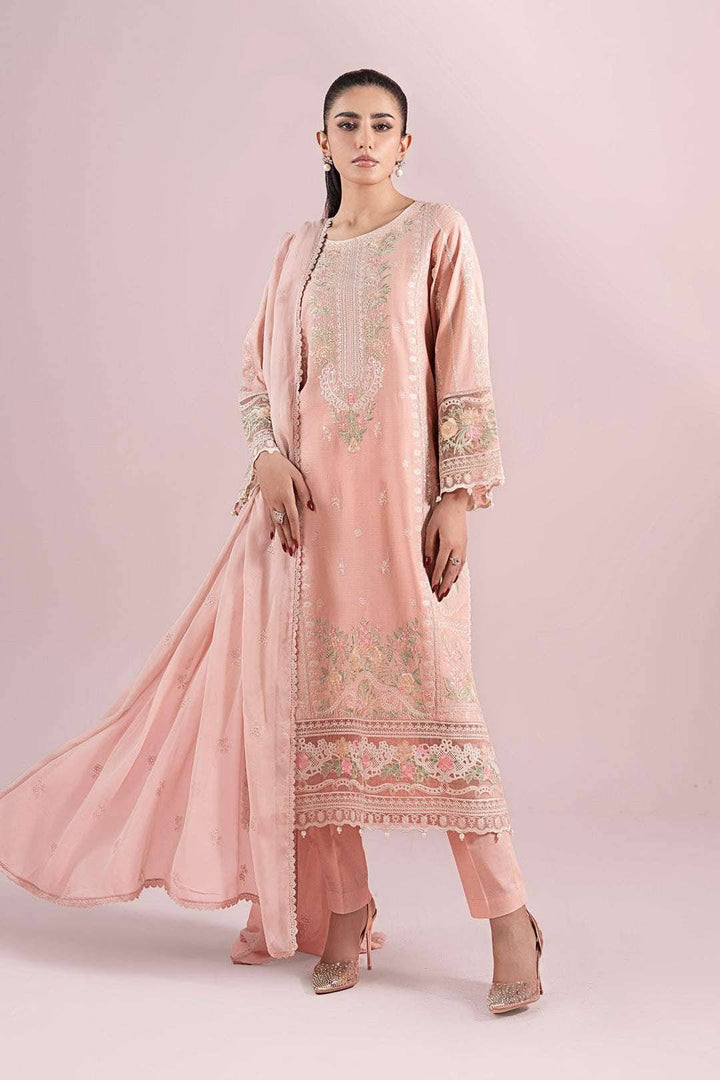 MARIA.B lawn - Dobby peach