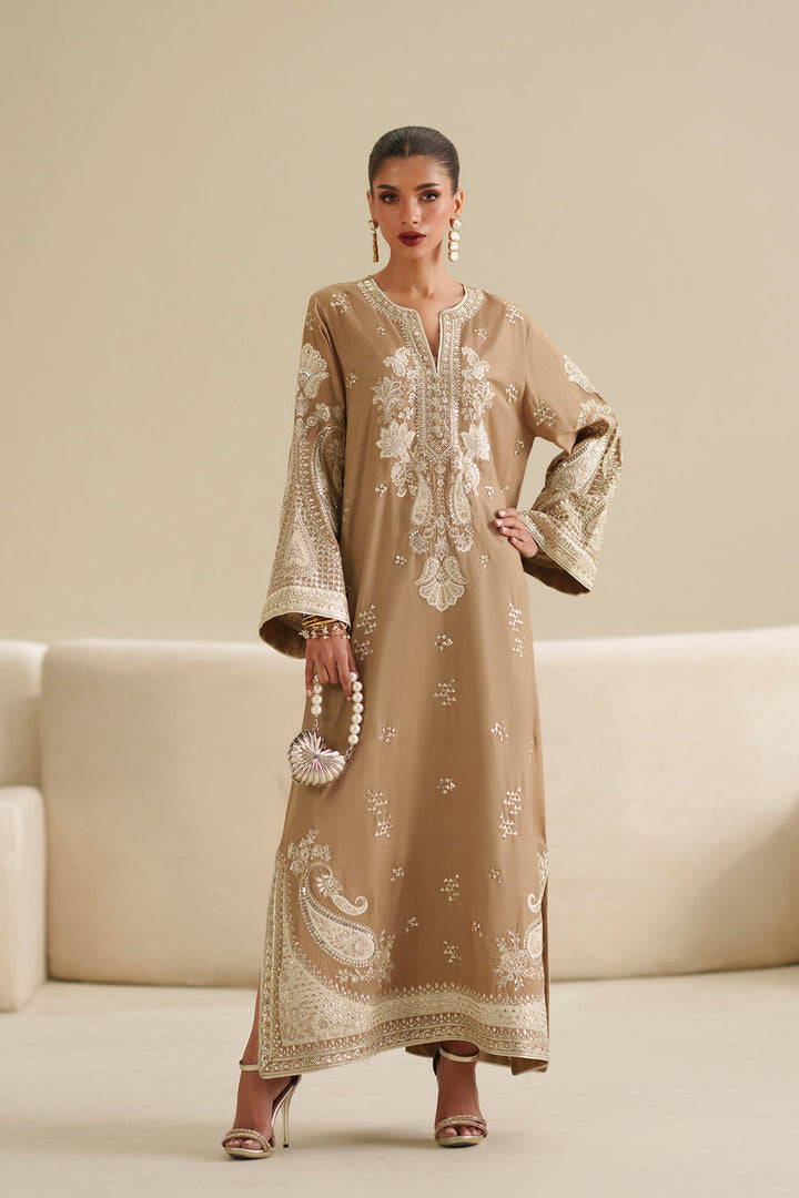 Ethnc kaftan - sand-beige