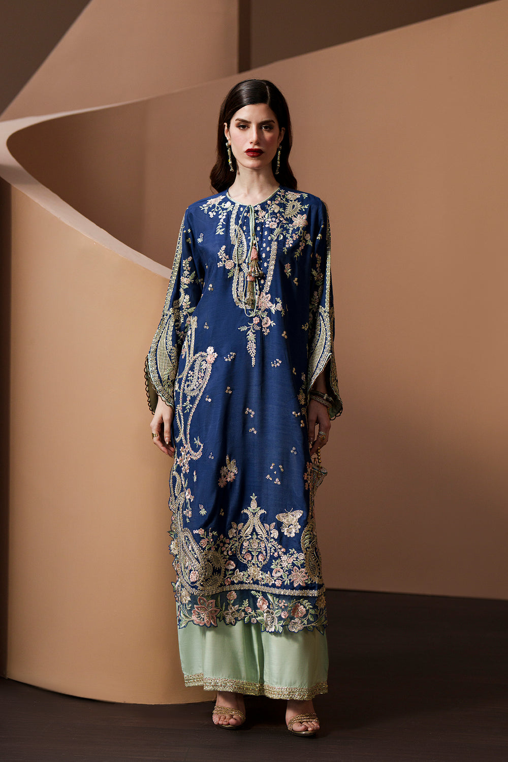 Ethnc - Royal blue kaftan