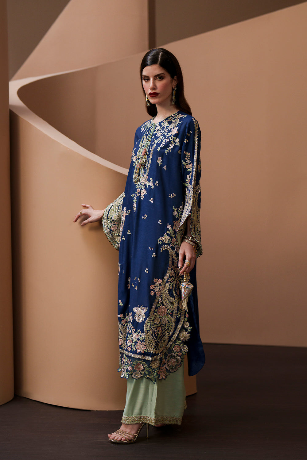Ethnc - Royal blue kaftan