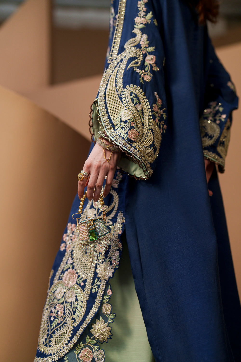 Ethnc - Royal blue kaftan