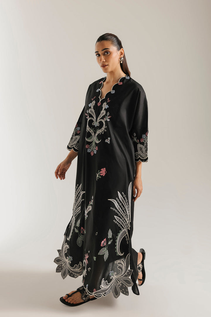 Ethnc | Scalloped Black | kaftan