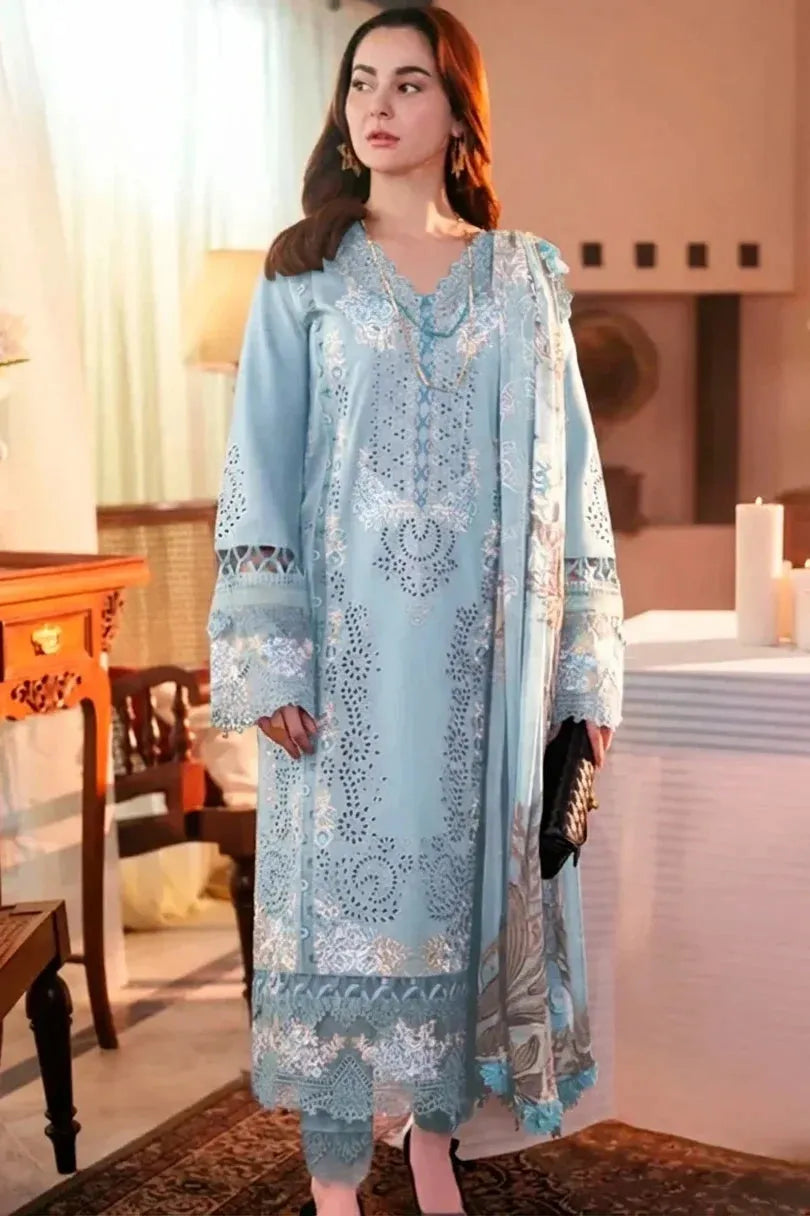 JADE ombre Lawn - skyblue