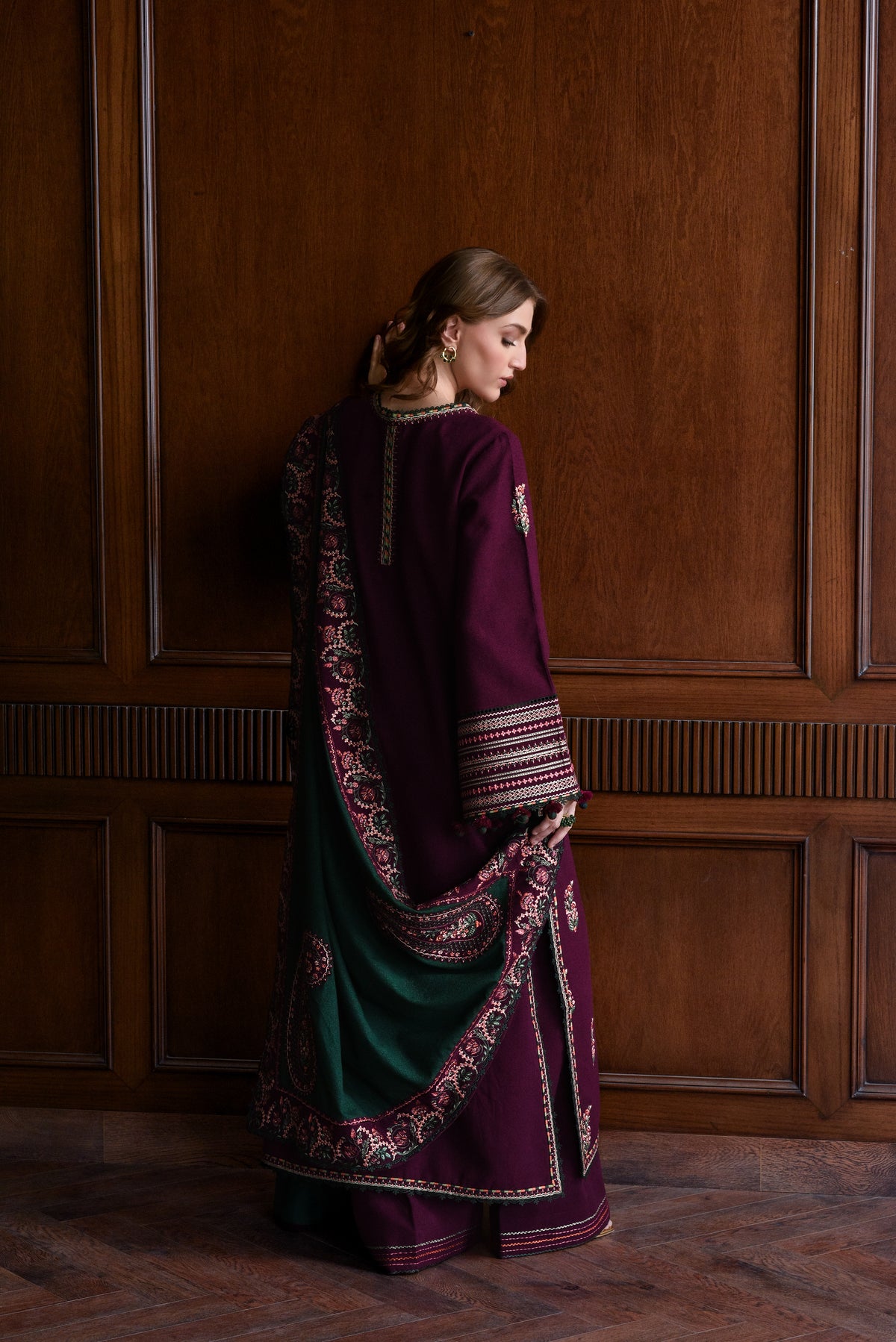 ZAIB - Burgundy Plum Cotton