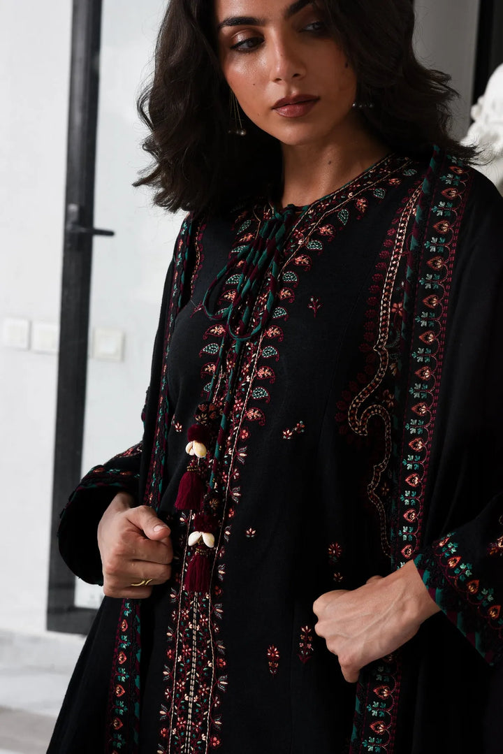 Black Kashmiri Luxury lawn