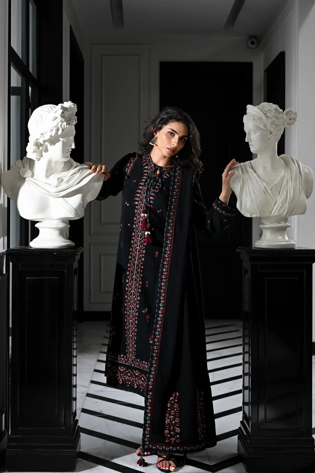 Black Kashmiri Luxury lawn