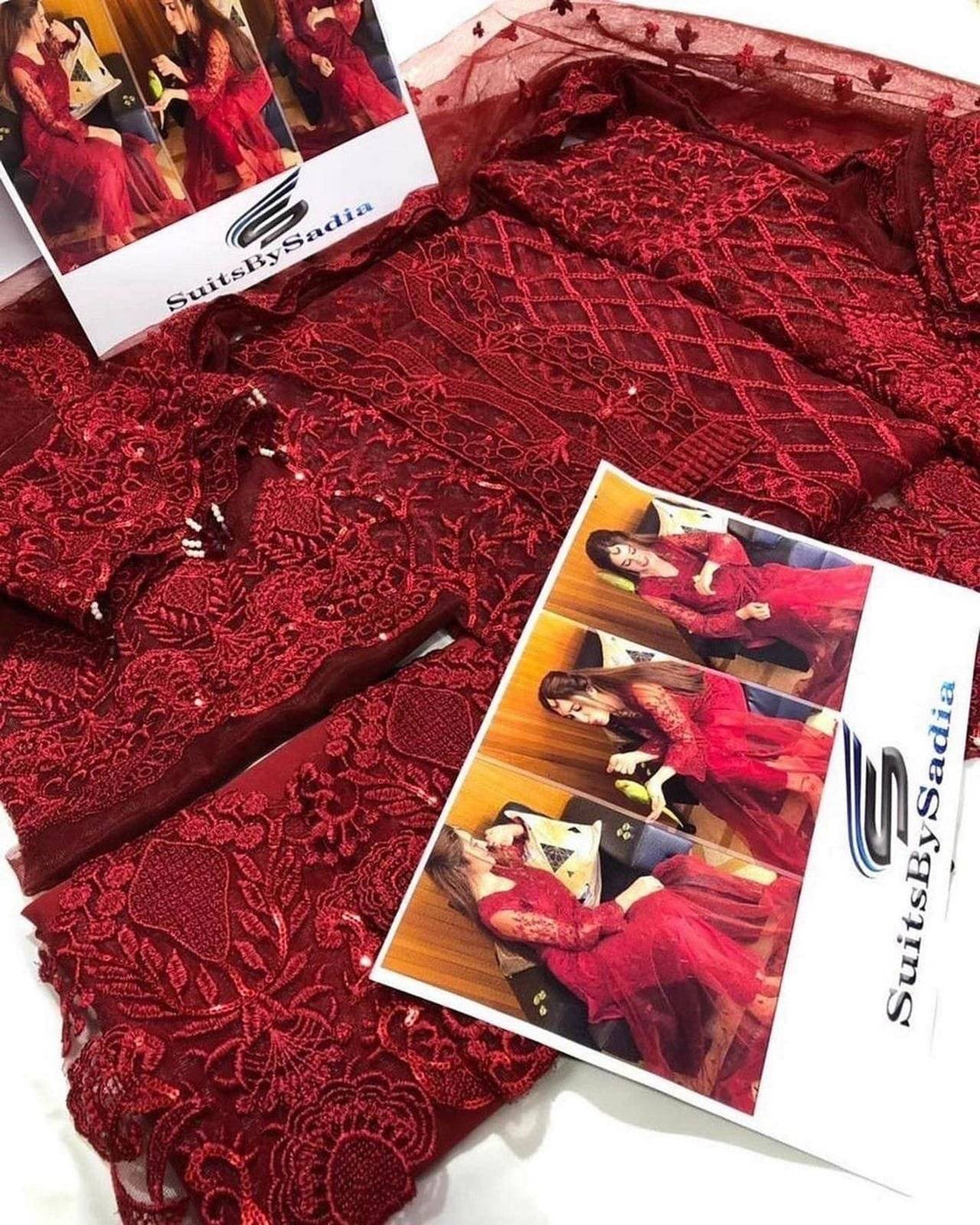 MERIUM PERWAIZ RED DRESS