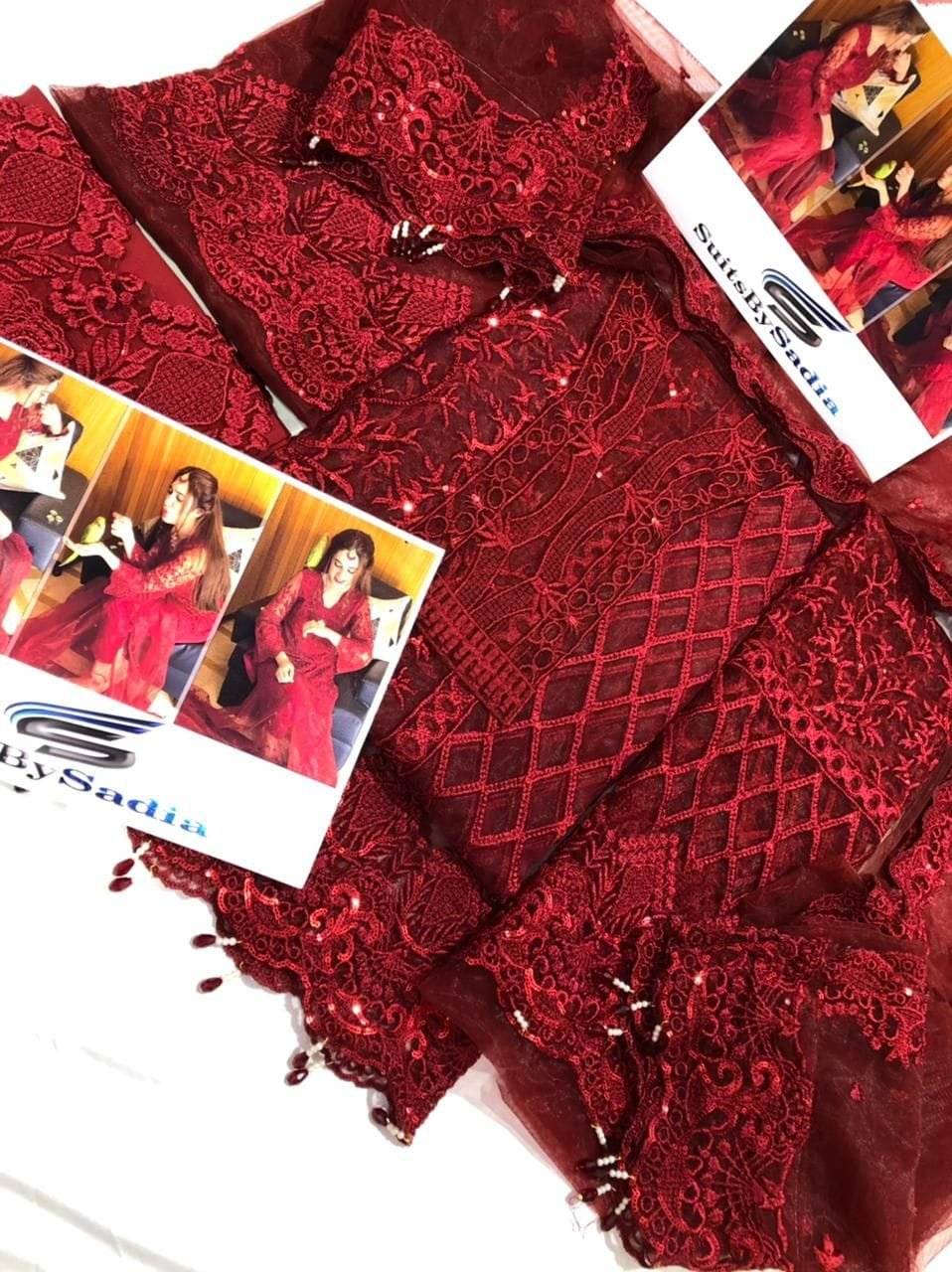 MERIUM PERWAIZ RED DRESS