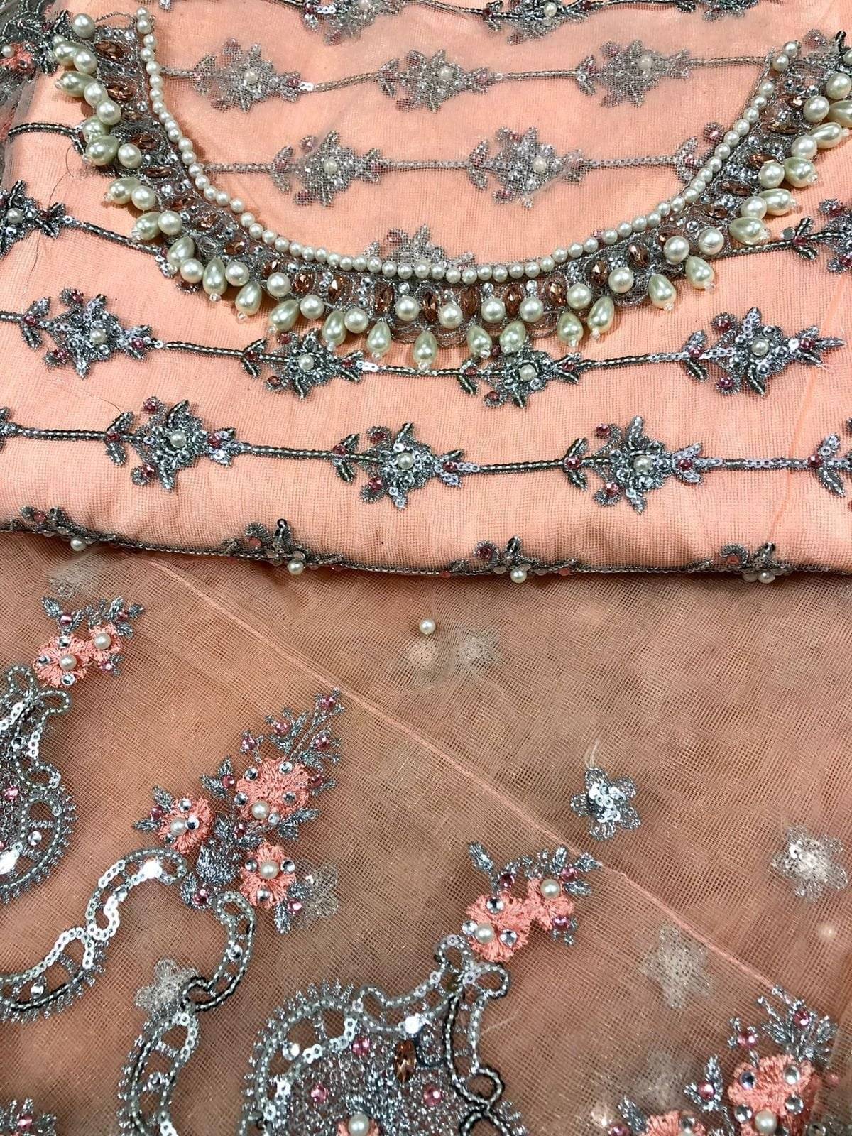 M.B SAREE (Peach)
