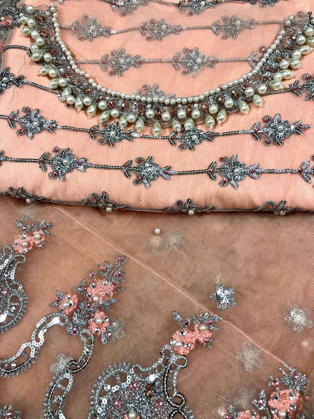M.B SAREE (Peach)