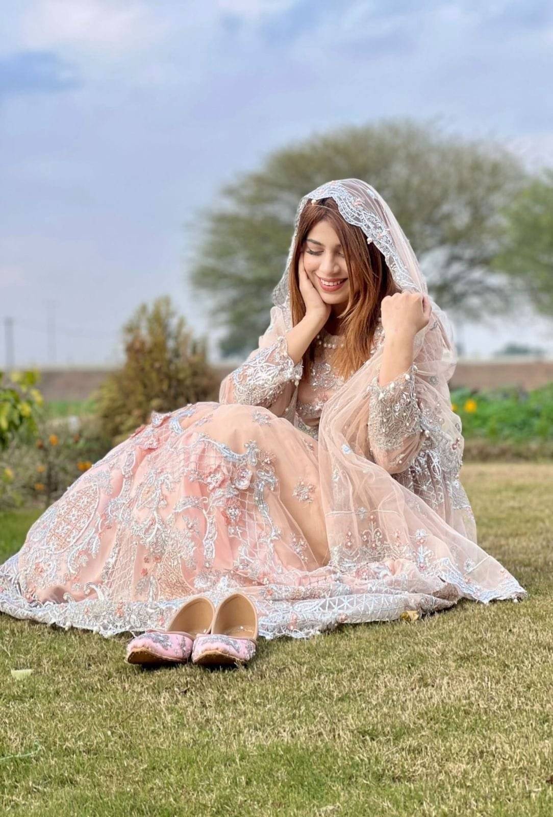 M.B COUTURE PEACH