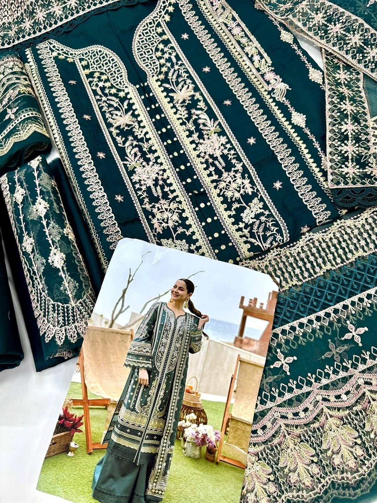 QALAMKAR ساحل LUXURY LAWN "ZAHRA"